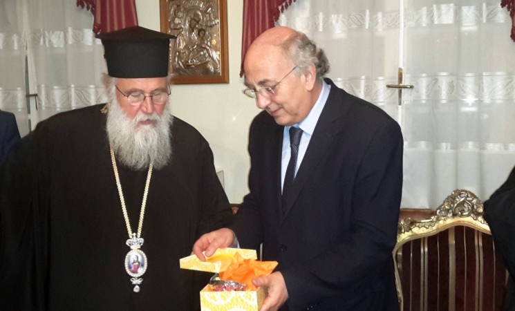 Επίσκεψη στον Σεβασμιώτατο Μητροπολίτη Κερκύρας, κ.Νεκτάριο.
