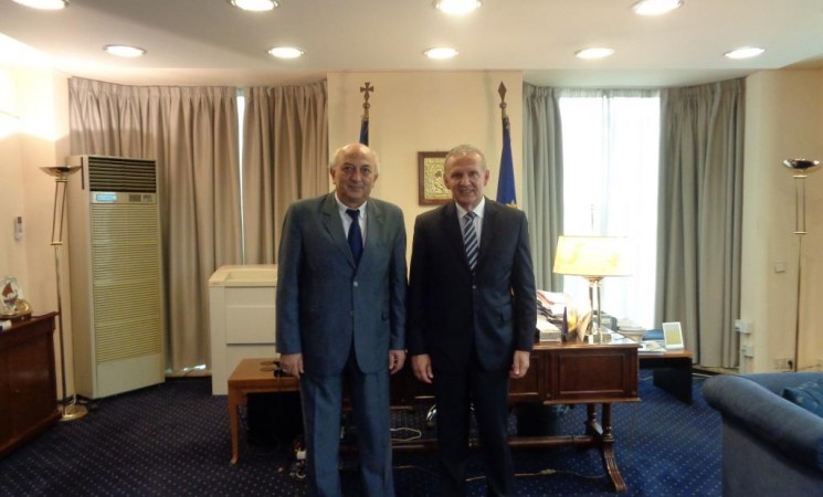 Συνάντηση Υφυπουργού Εξωτερικών κ. Γιάννη Αμανατίδη με τον Επίτροπο Προεδρίας για Ανθρωπιστικά Θέματα και Θέματα Αποδήμων της Κυπριακής Δημοκρατίας κ. Φώτιο Φωτίου.