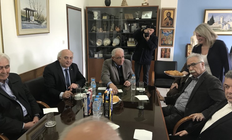 Συνάντηση στο δημαρχείο του Κιλκίς με το δήμαρχο μαζί με τον υποργό και το γενικό γραμματέα του υπουργείου Παιδείας