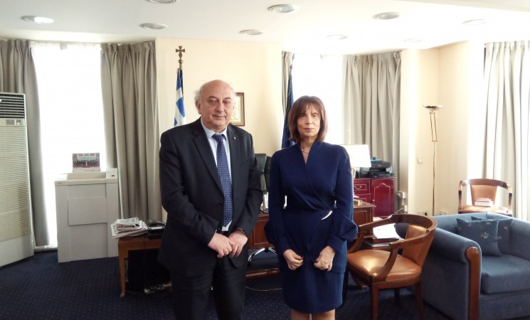 Συνάντηση Υφυπουργού κ. Γιάννη Αμανατίδη με την νέα Πρέσβυ του Λιβάνου στην Ελλάδα κα Dona Barakat