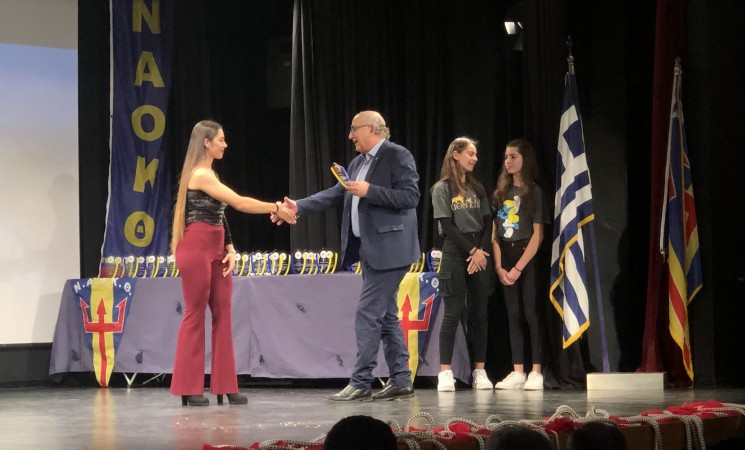 Ο Γιάννης Αμανατίδης στην κοπή πίτας του Ναυτικού Ομίλου Καλαμαριάς